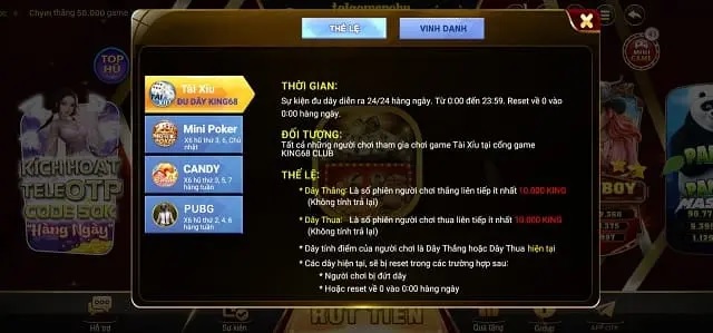 Chương trình hỗ trợ tặng quà tân thủ khởi nghiệp tại King68 Club