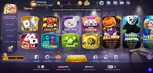 Kho game chơi là trúng chỉ có tại b69 bet