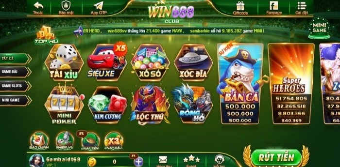 Đánh giá tổng quan cổng game Win688 Club