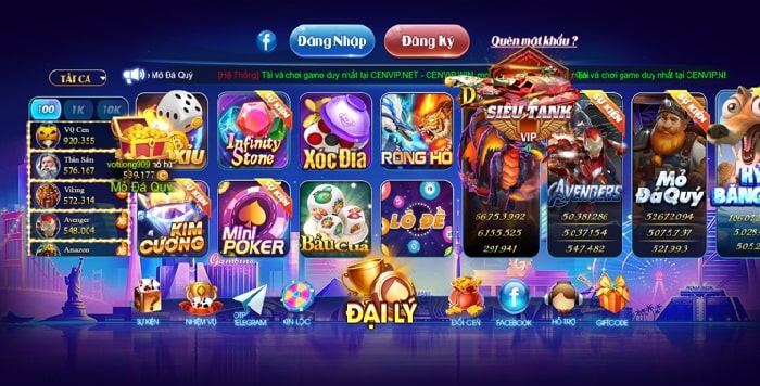 Tổng quan về cổng game CenVip Club