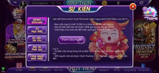 Hệ thống game đa dạng và độc quyền tại Koi68 Fun