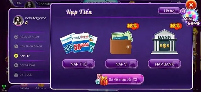 Cơ chế nạp tiền siêu ưu đãi tại Koi68 Fun