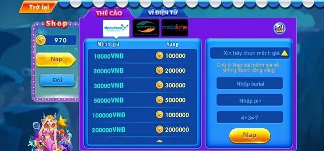 Nạp đổi thông minh, chính xác tuyệt đối