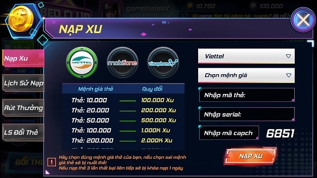 Ưu đãi ngập tràn, nạp rút tốc độ