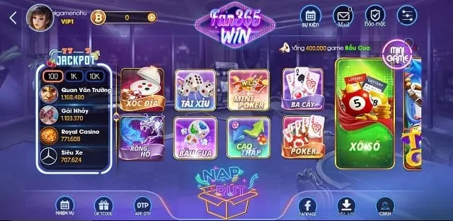 Thông tin về cổng game bài Fan365 Win