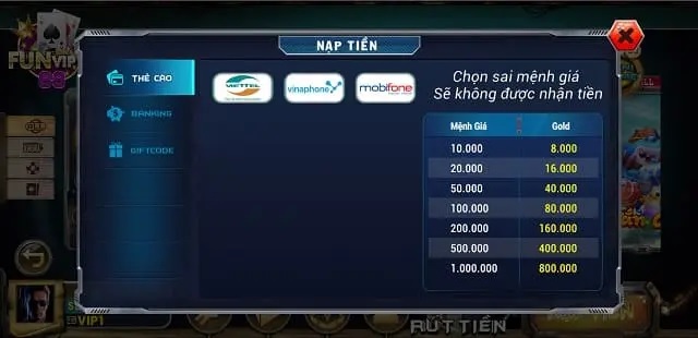 Cơ chế nạp rút vận hành ổn định, chuyên nghiệp