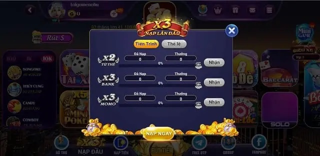 G68 Live – Siêu ưu đãi X3 nạp đầu vào