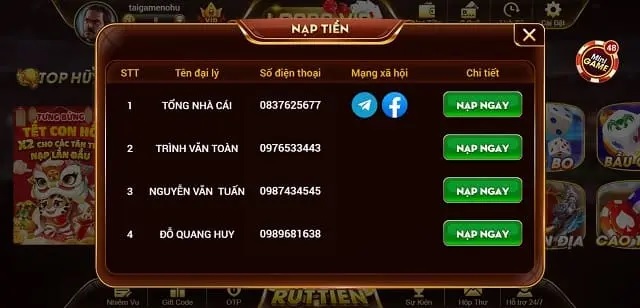 Hỗ trợ đa kênh nạp đổi, tỷ lệ ngon ăn tại Loc99 Vip