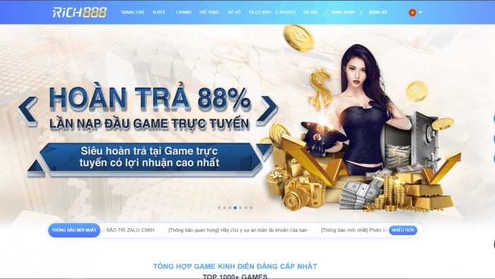 Đánh giá mức độ uy tín cổng game Rich888 Bet