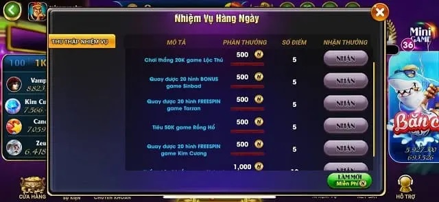 Các tính năng chính của Siêu Nổ Hũ