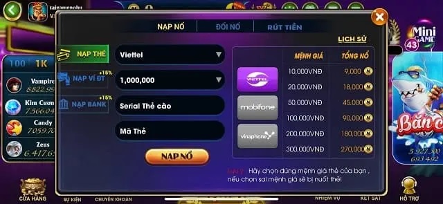 Lưu ý khi giao dịch tại Siêu Nổ Hũ