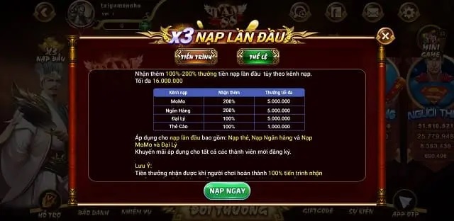 List game và sự kiện đa dạng, phong phú