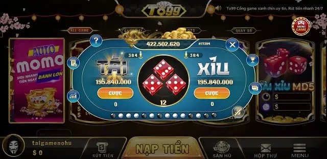 Soi cầu Tài xỉu, quay hũ cân mọi đối thủ tại To99 Club