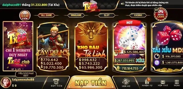 Tính năng mới trên phiên bản TX66 Club