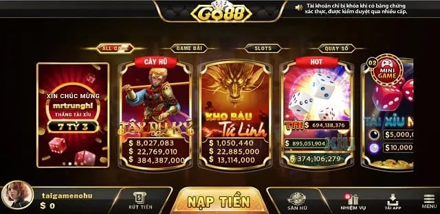 Tổng quan về cổng game Go88 GG