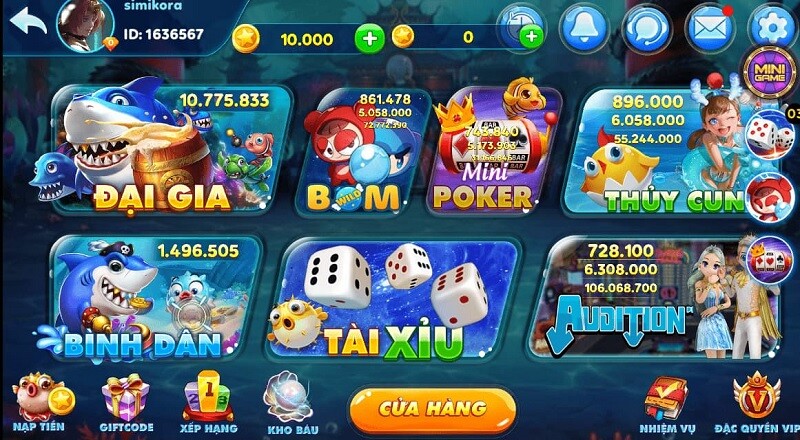 Phòng game được chia thành hai khu vực khác nhau