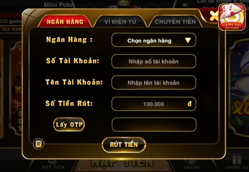 Rut Tien Ve Tai Khoan Ca Nhan
