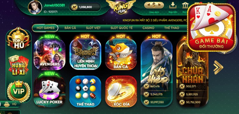 San Choi Thu Vi Tai Kingfun