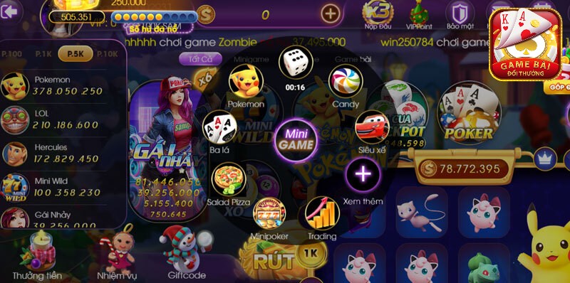 Cac Dong Mini Game Trung Thuong Lon Tai Sam 86 Club