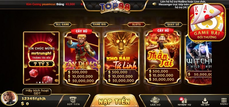 Hinh Thuc Game No Hu Da Dang