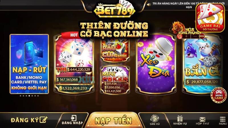 Huong Dan Nap Tien Vao Bet 789