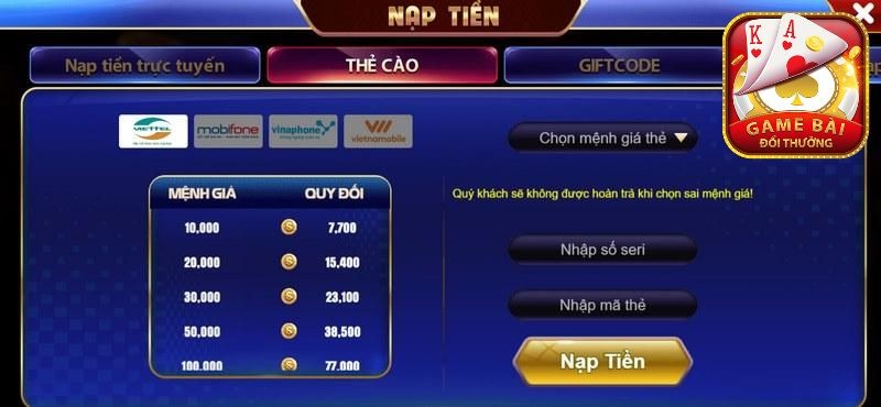Nap Nhanh Gon Menh Gia Quy Doi Cao