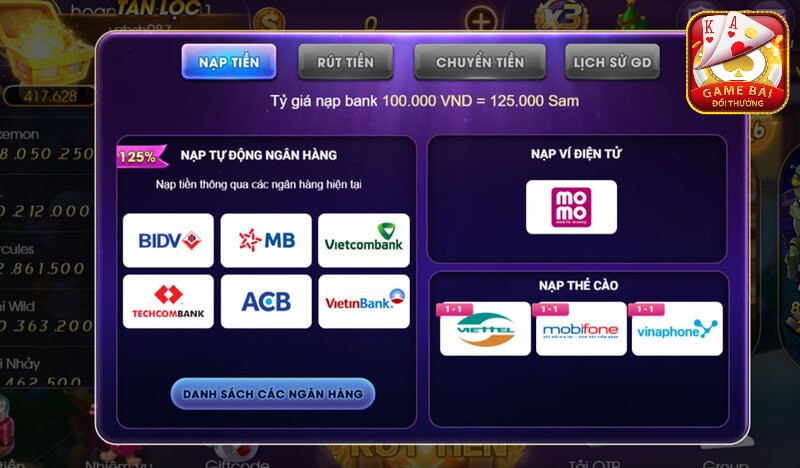 Nap Tien Sam 86 Bang The Ngan Hang