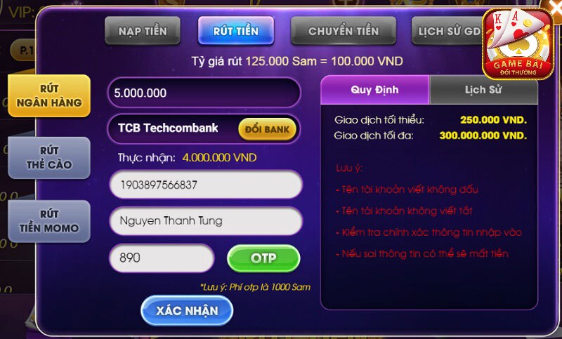 Rut Tien Tu Sum Vip Ve Don Gian Va Nhanh Chong Nhat
