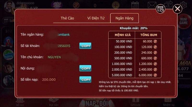 Thao Tac Nap Rut Tien Khong He Phuc Tap